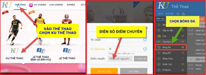 Bước 1, 2 tham gia chơi kèo xiên tại nhà cái Kubet11